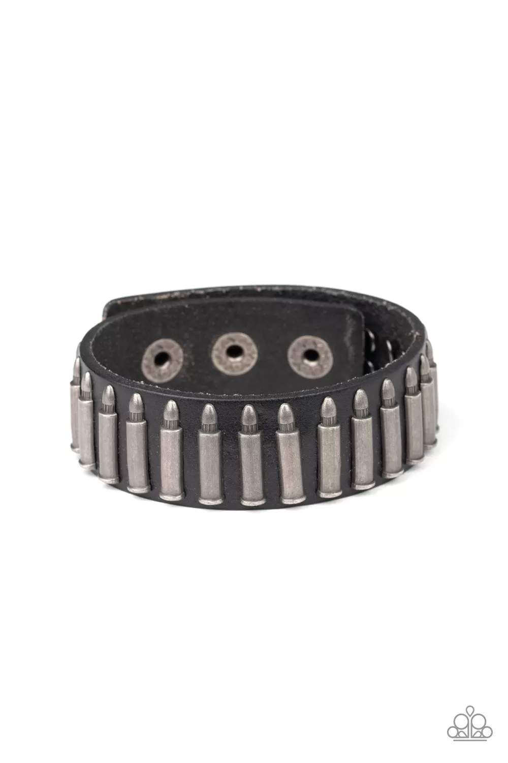 Paparazzi Armed and Dangerous Black Urban Bracelet