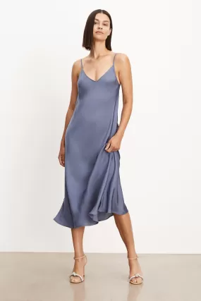 POPPY SATIN SLIP DRESS