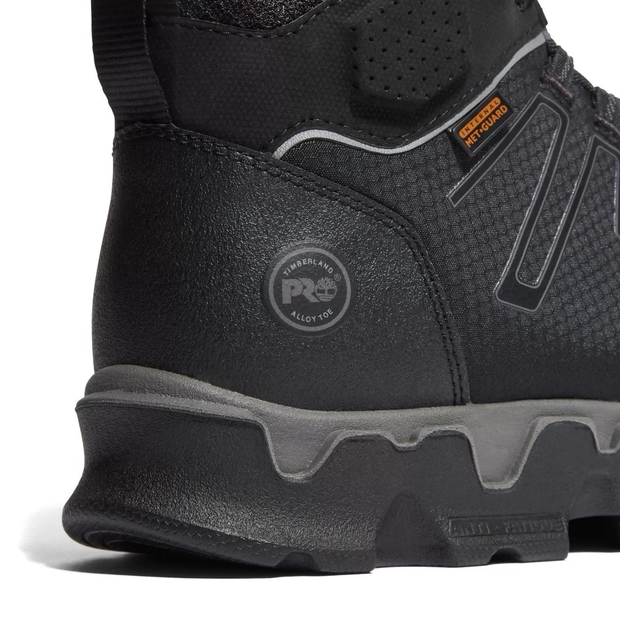 Powertrain Sport Alloy-Toe Met Guard Work Boot Black