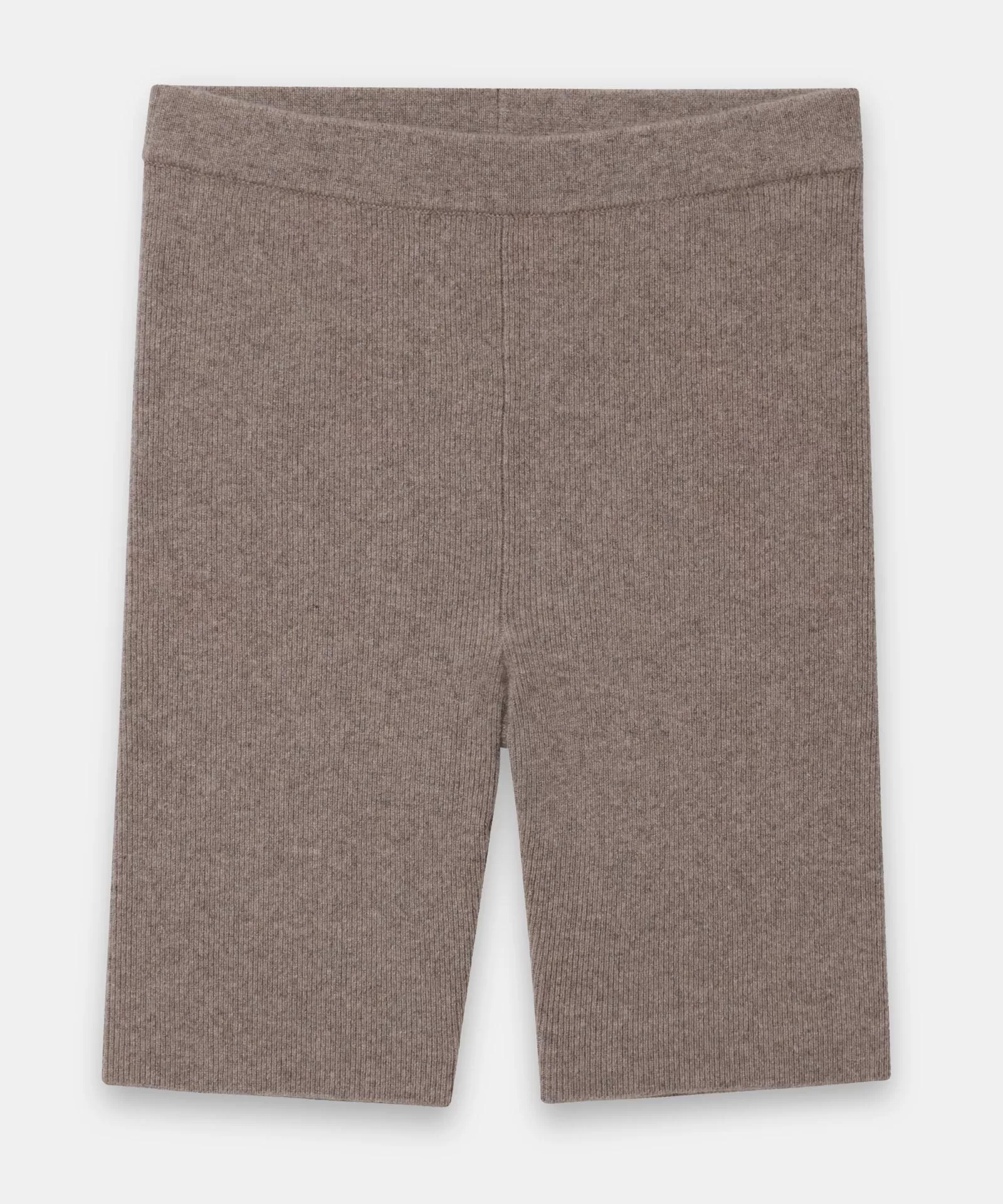 Recycled Cashmere Ribbed Biker Short