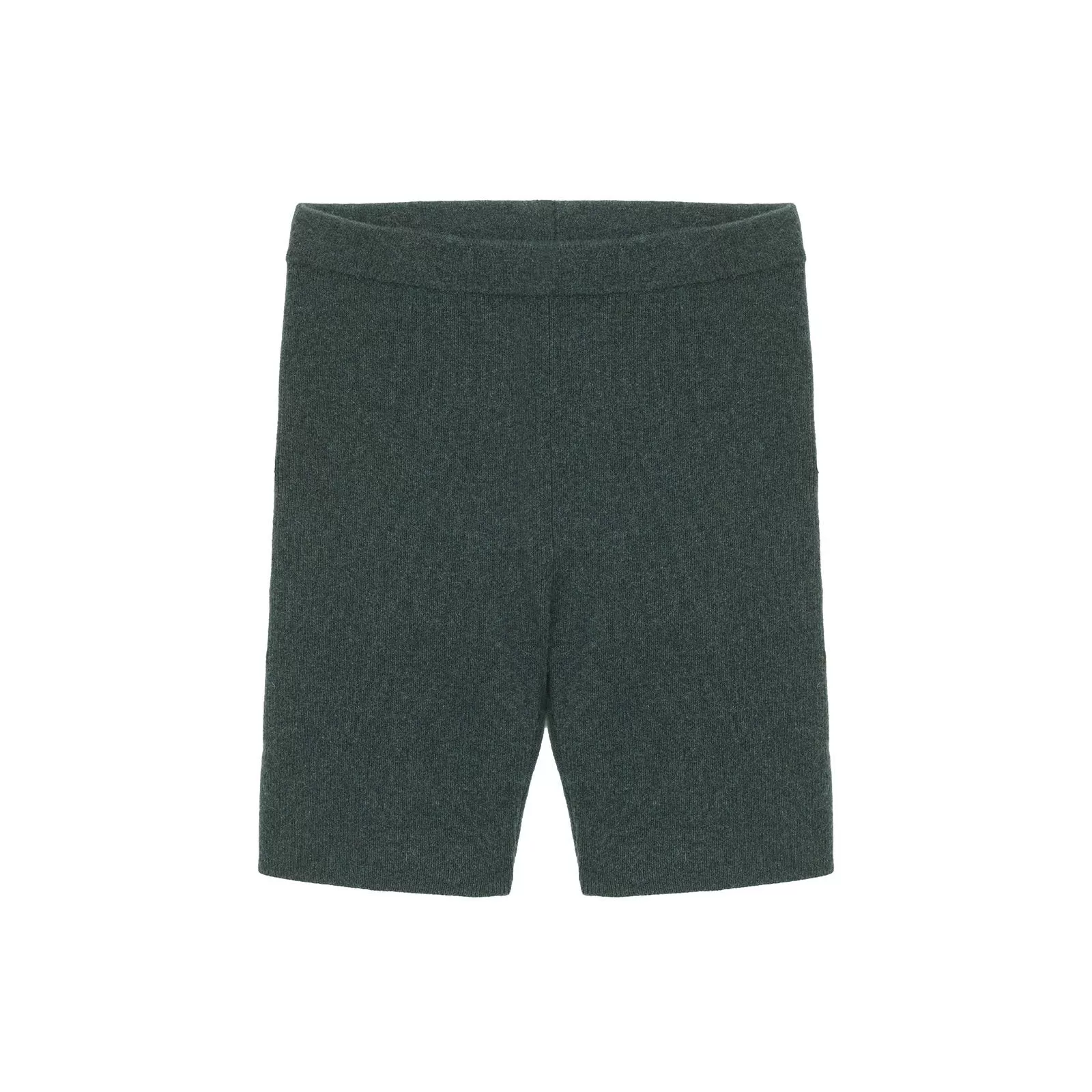 Recycled Cashmere Ribbed Biker Short