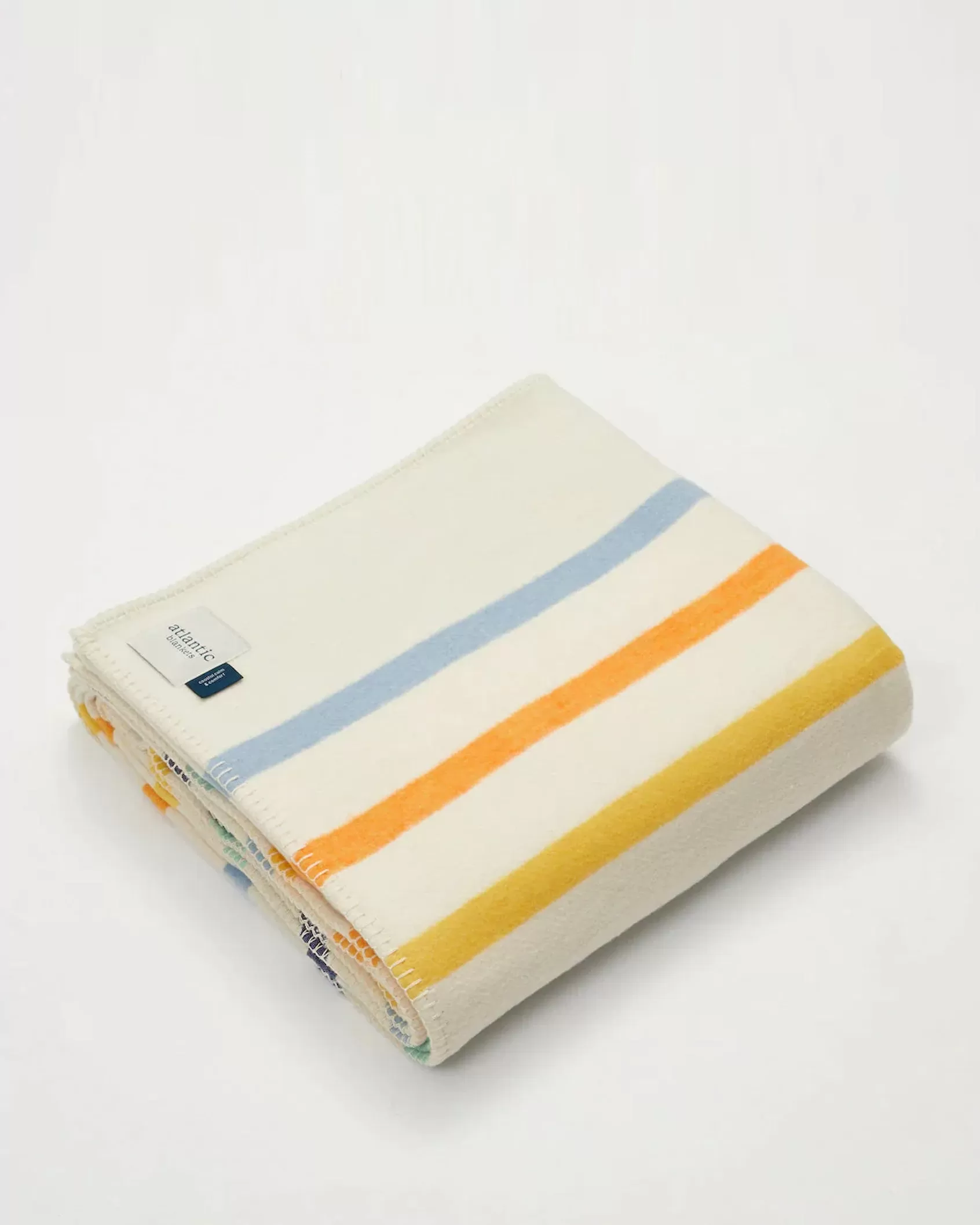 Recycled Cotton Spring Stripe Blanket