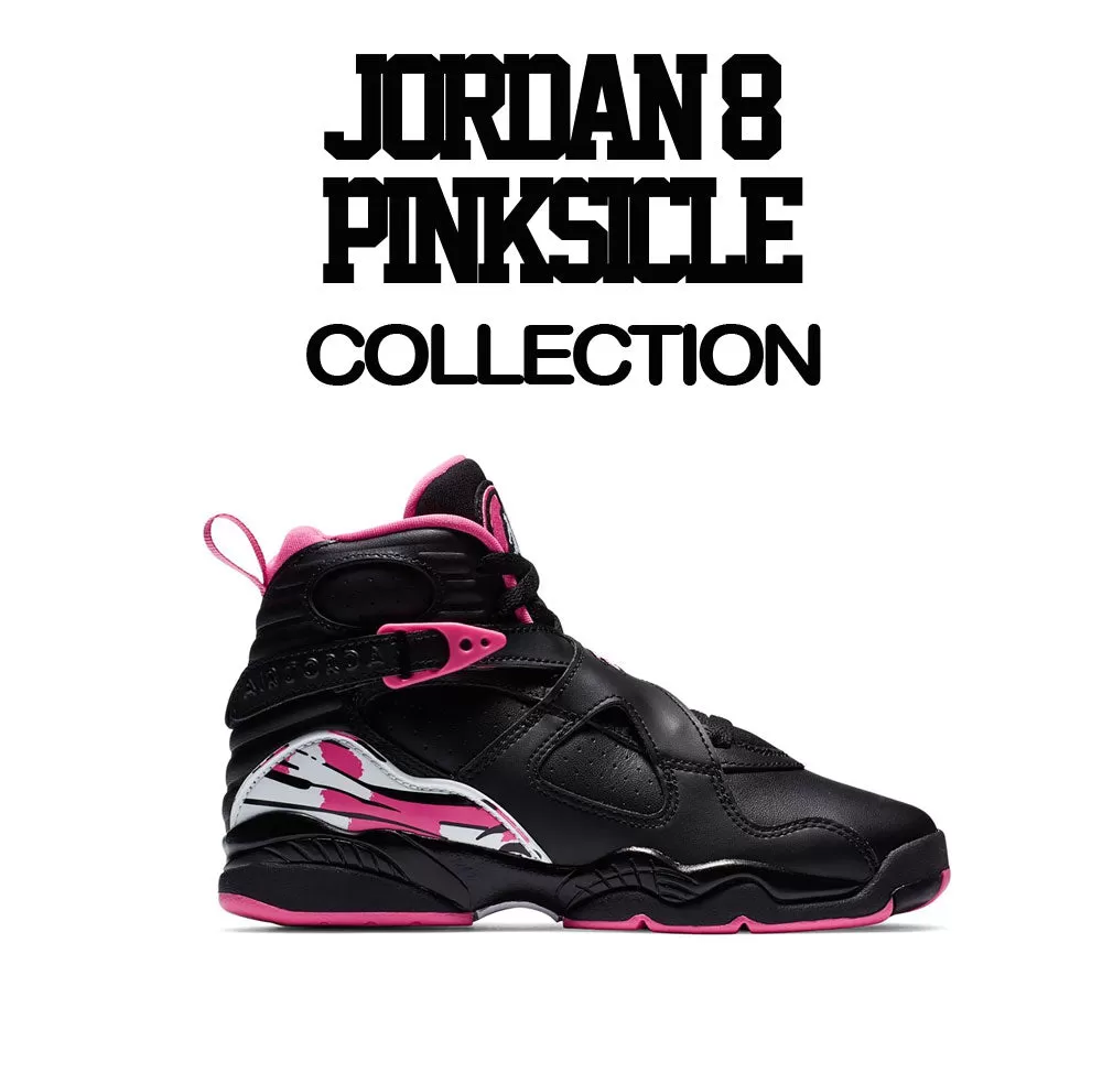 Retro 8 Pinksicle Shirt - Love Kicks - Black