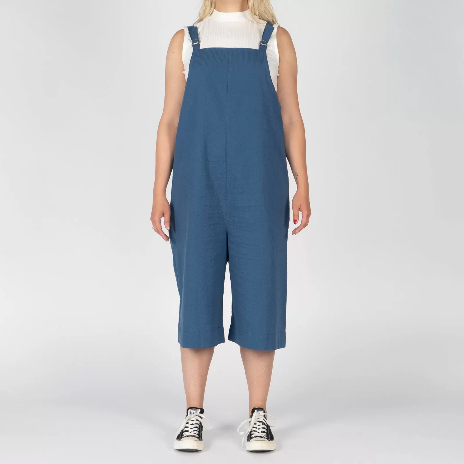 Romper - Seersucker 40s - Blue