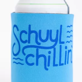 Schuylkill River can coolie, philadelphia drink holder, fishing trip can koozie, Philly can koozie for rower