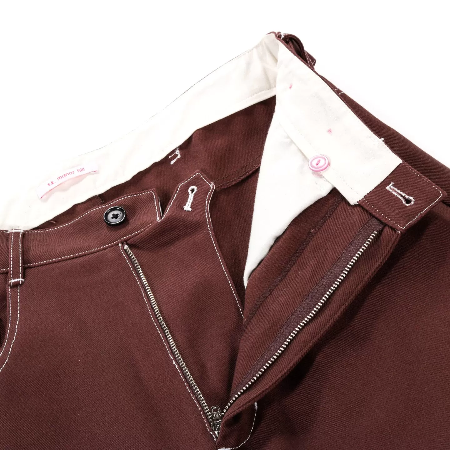 S.K. MANOR HILL RANCH PANT BROWN COTTON TWILL