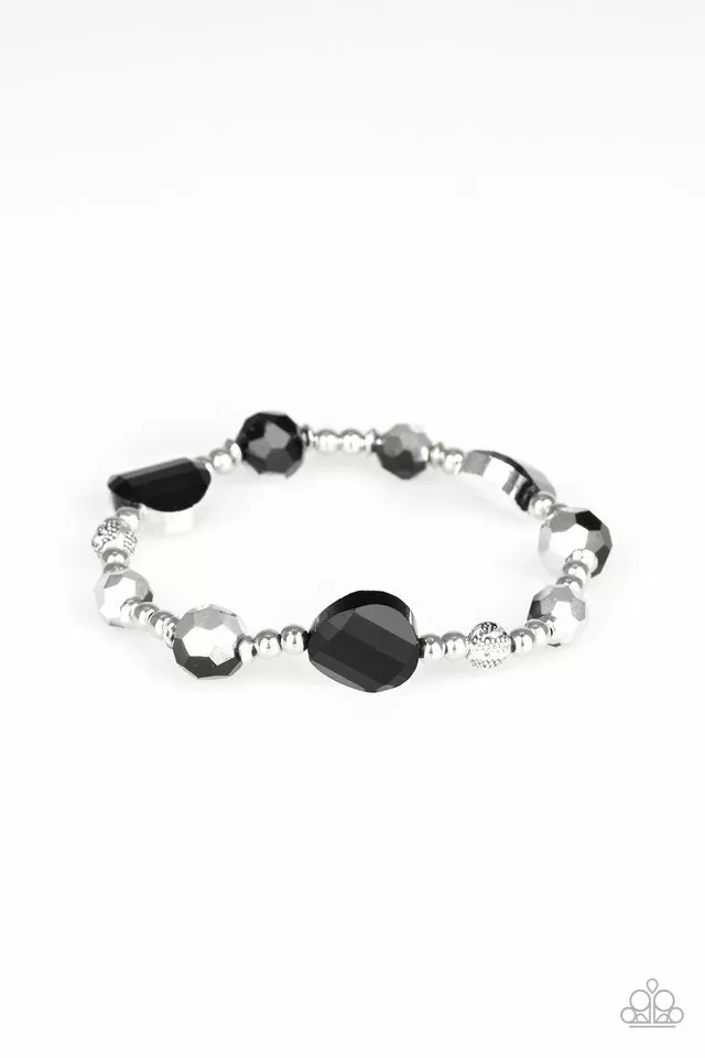 Starry-Eyed Elegance Black-Bracelet