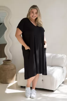 T-Shirt Dress in Black