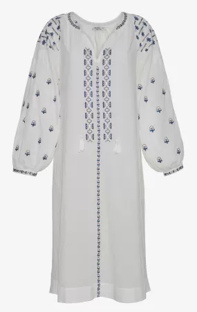 Tallulah Kaftan Dress | White