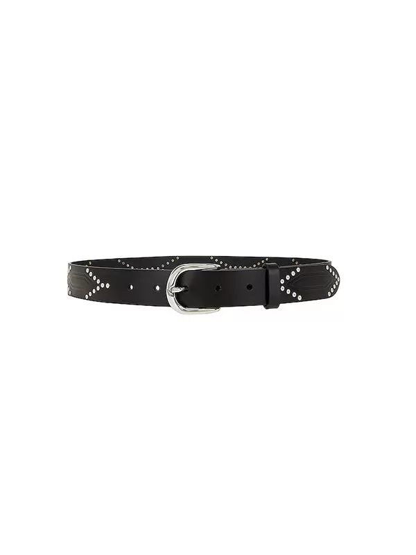 Telly Belt in Black/Silver