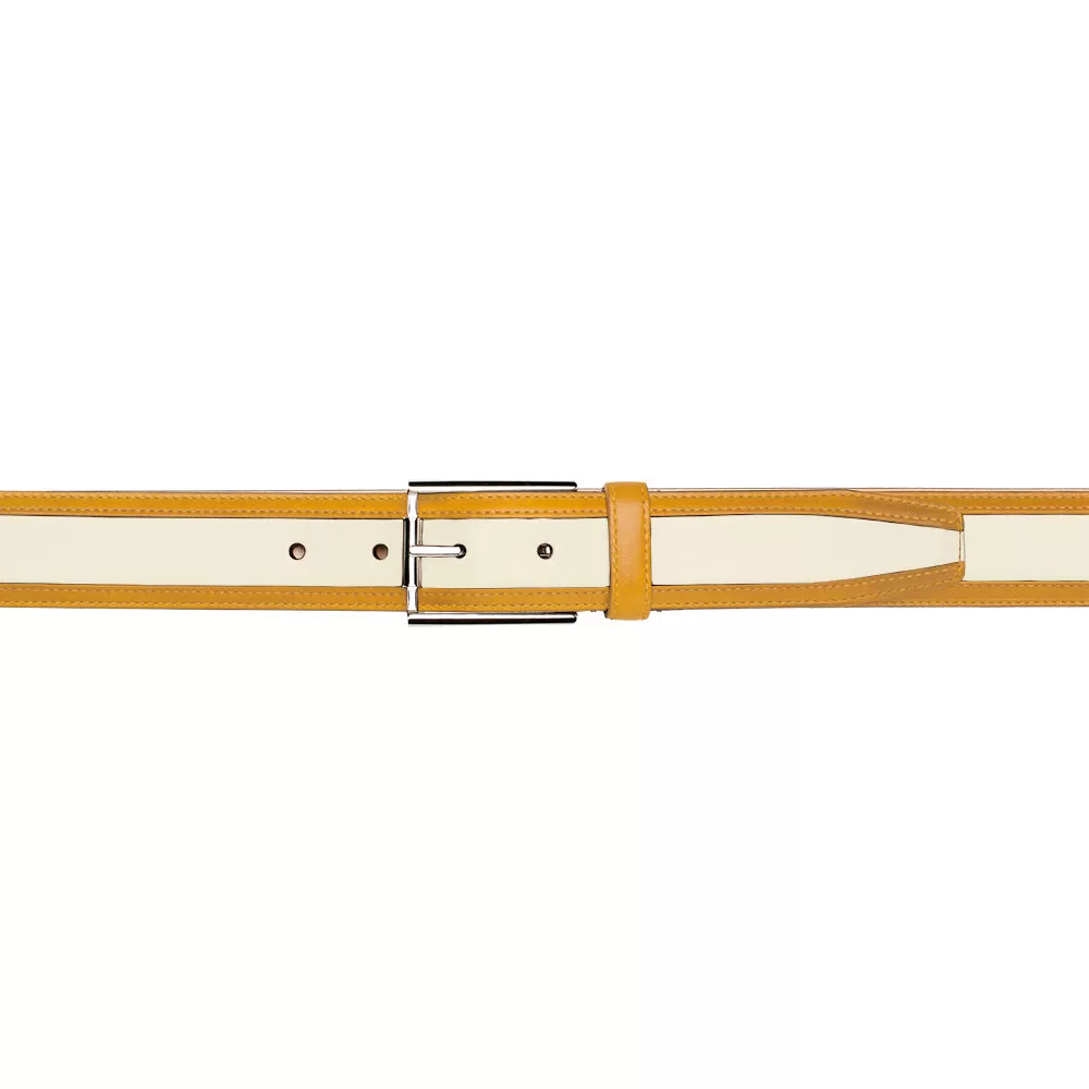 Two-Tone Calfskin Belt