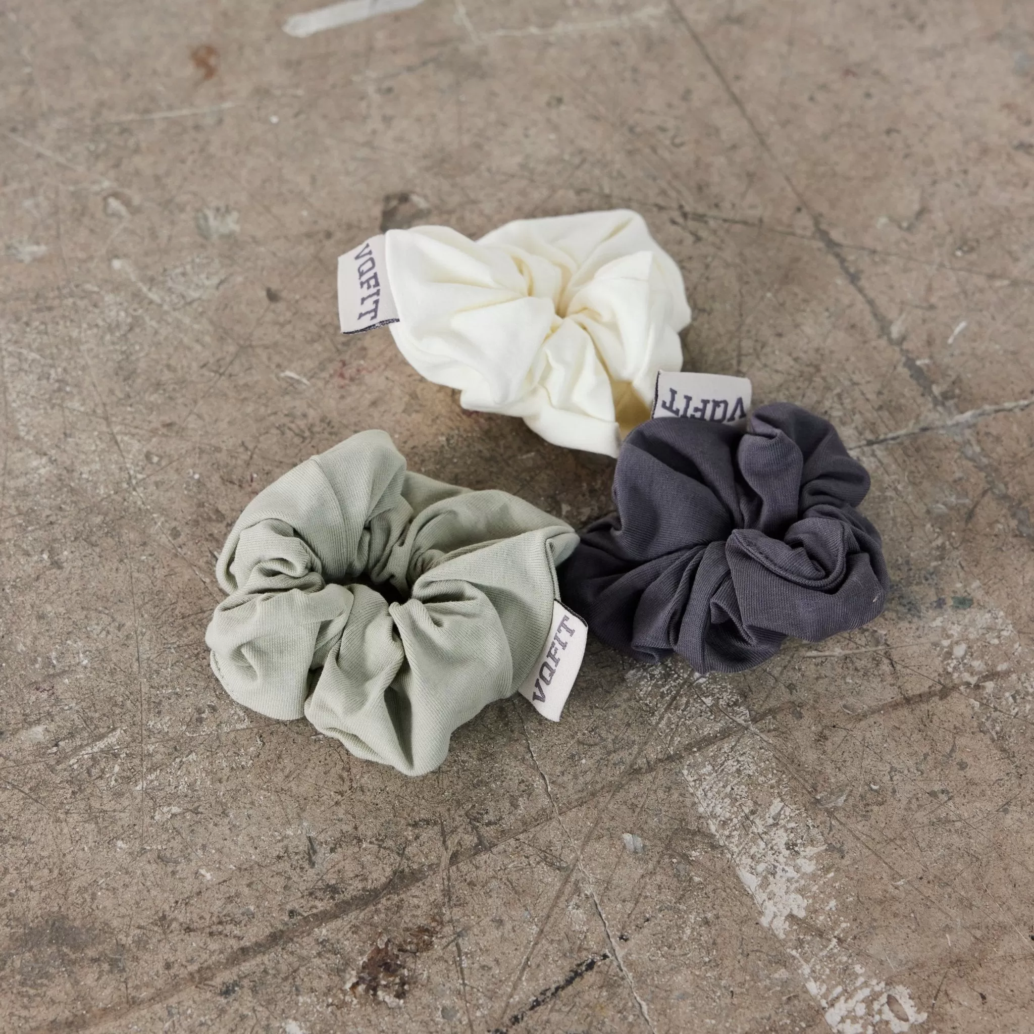 Vanquish Pale Khaki VQFIT Hair Scrunchie