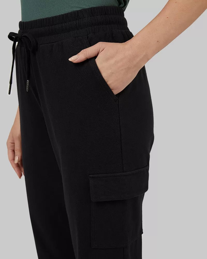 WOMEN'S KNIT CARGO ANKLE PANT