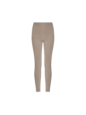 Women's Plant-Stretch Compressive Leggings—Taupe